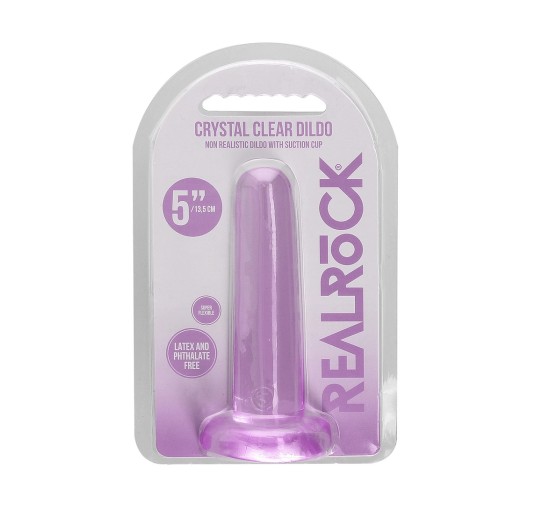 RealRock - Dildo z przyssawką proste 13,5 cm